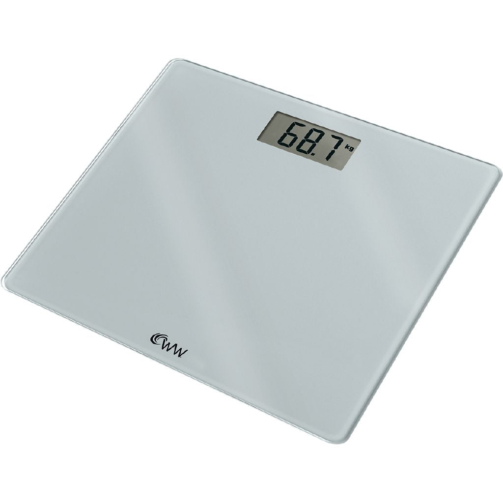 Weight Watchers Accurate Digital Bathroom Scale with Large Display, 400lb Capacity, Slim Design