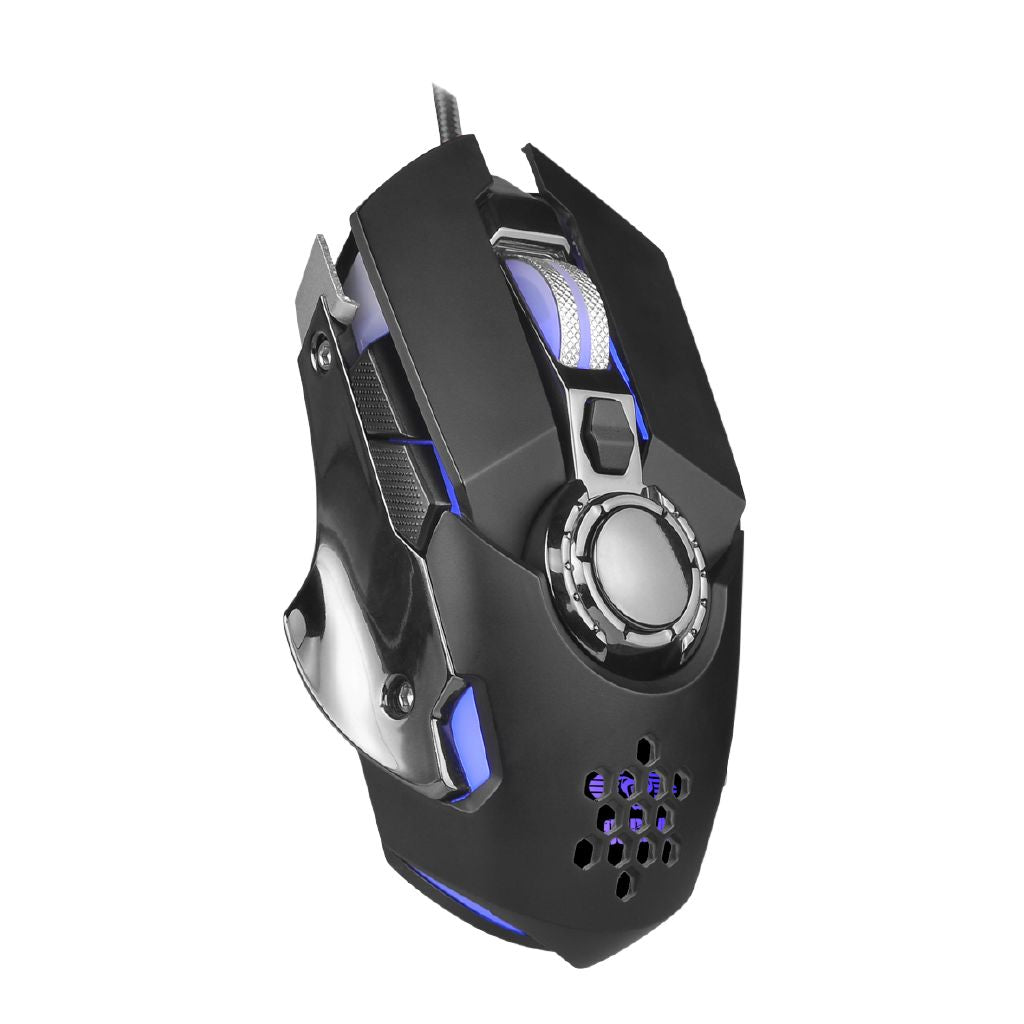 PowerPlay E-Blue Cobra 7200 DPI High-Precision Wired Gaming Mouse with Adjustable Weights