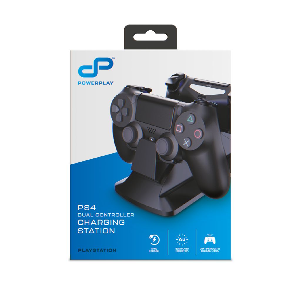Rapid Dual Controller Charging Station for PlayStation 4 - Black PowerPlay