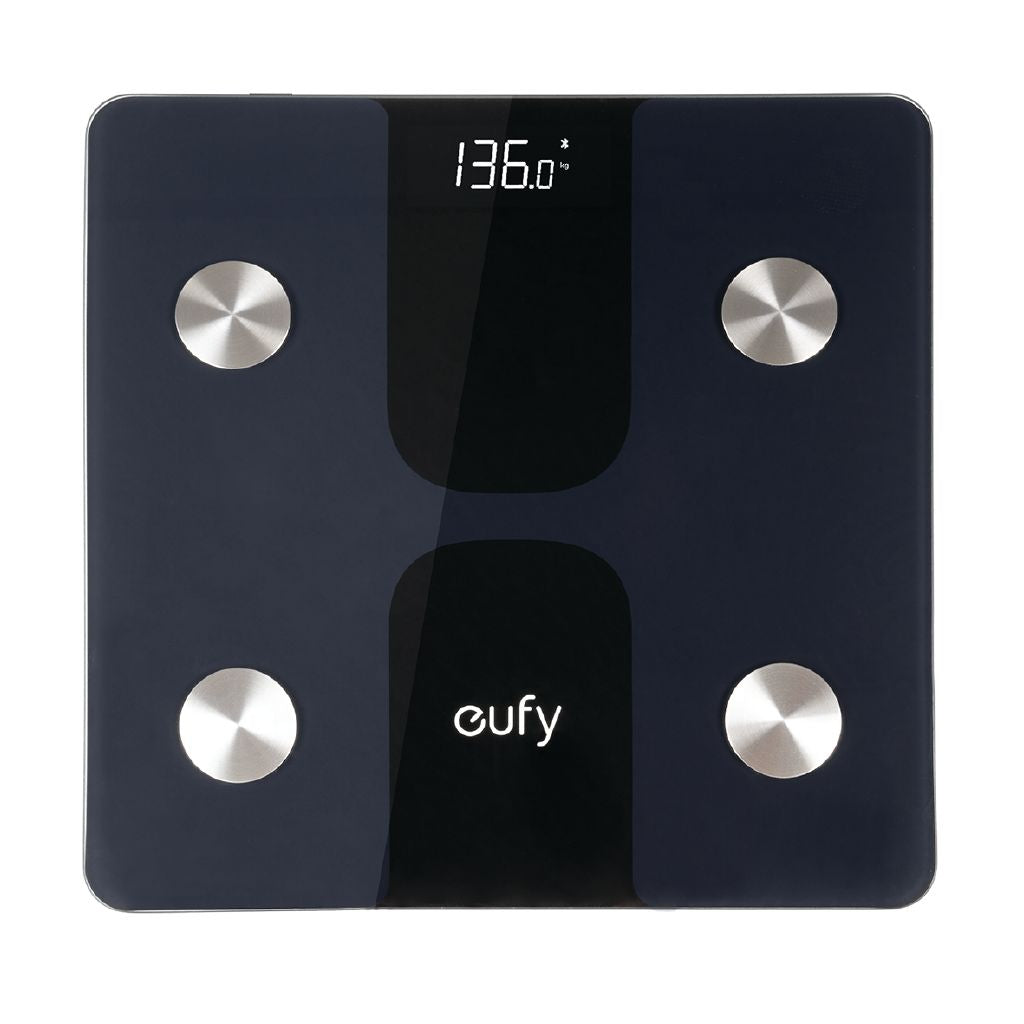 Eufy Smart Scale C1 Black - Bluetooth Body Composition Analyzer with LED Display