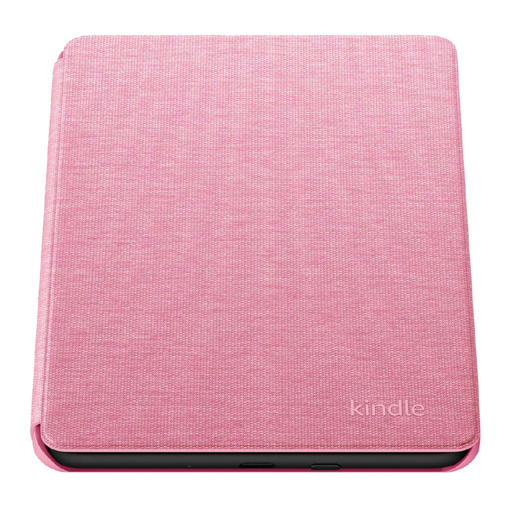 Amazon Kindle 11th Gen Fabric Cover - Rose Pink, Lightweight, Smart Magnetic Protection