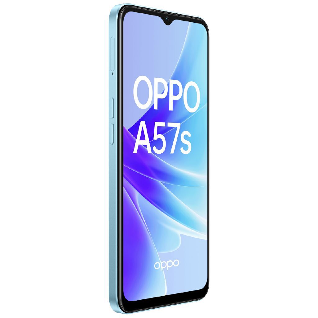 OPPO A57s Sky Blue Smartphone with 5000mAh Battery, 50MP AI Camera, 128GB Storage