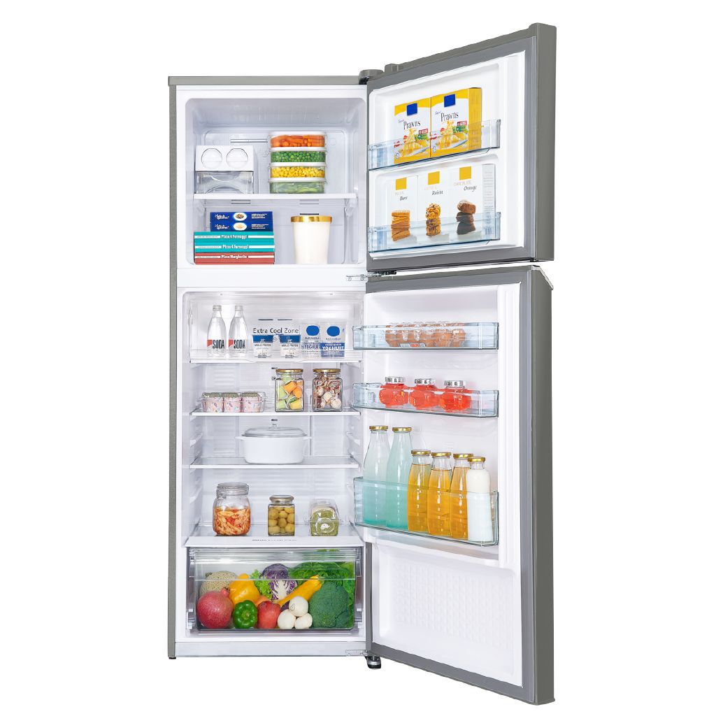 Panasonic 306L Top Mount Fridge Freezer, BlueAg, Fresh Case, Extra Cool