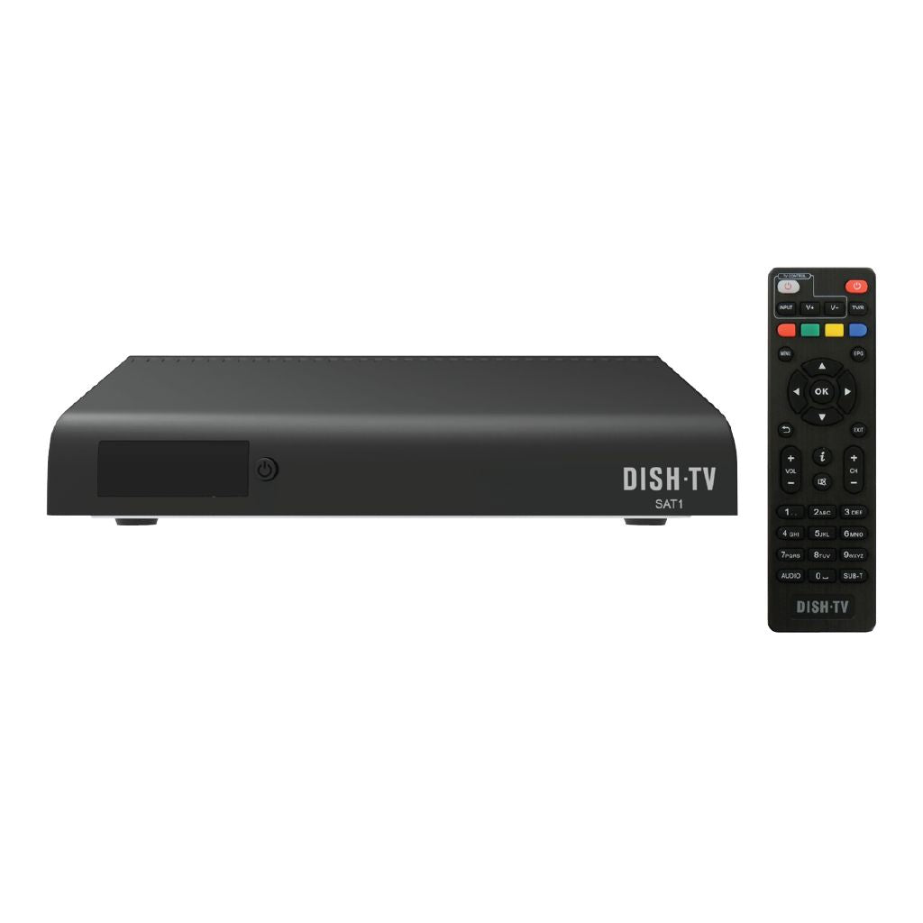 DishTV SAT1 Freeview Satellite Receiver - HD, 20+ Channels, EPG, Simple Setup