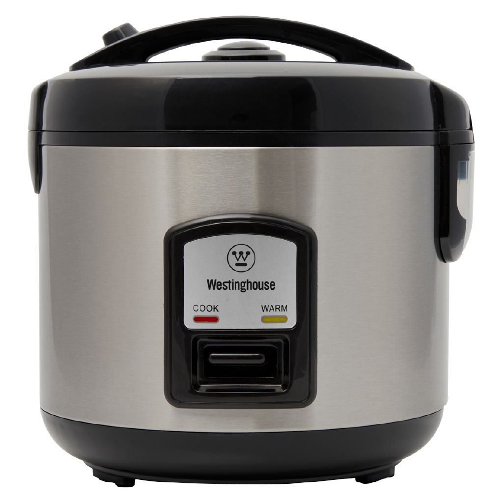 Westinghouse 6-Cup Stainless Steel Rice Cooker Steamer with Keep Warm Function