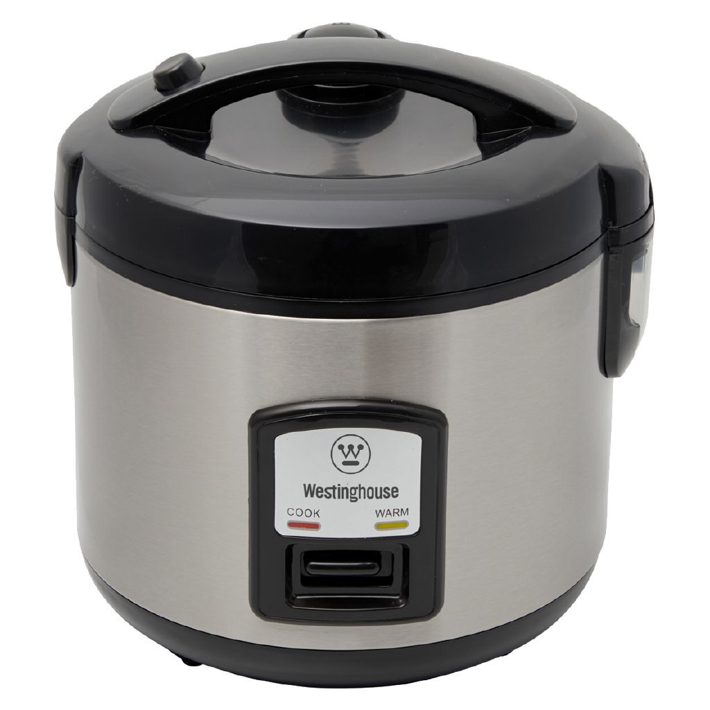 Westinghouse 6-Cup Stainless Steel Rice Cooker Steamer with Keep Warm Function