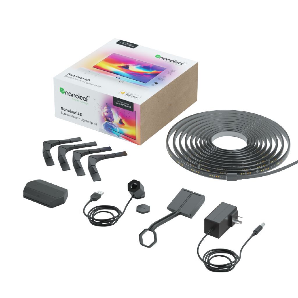 Nanoleaf 4D Smart TV Screen Mirror Kit: Immersive Backlighting for TVs up to 85 Inches