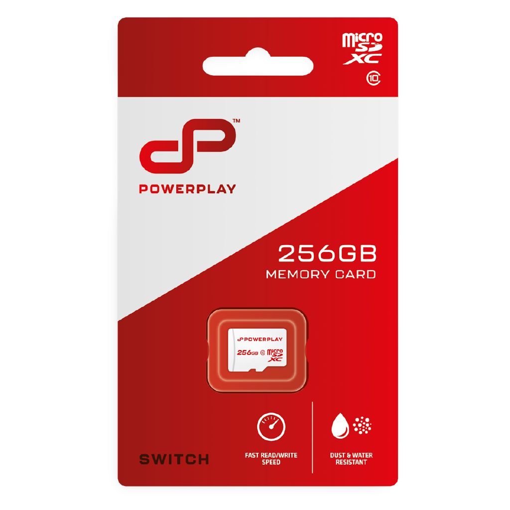 PowerPlay 256GB Micro SD Memory Card for Nintendo Switch Gaming Expansion