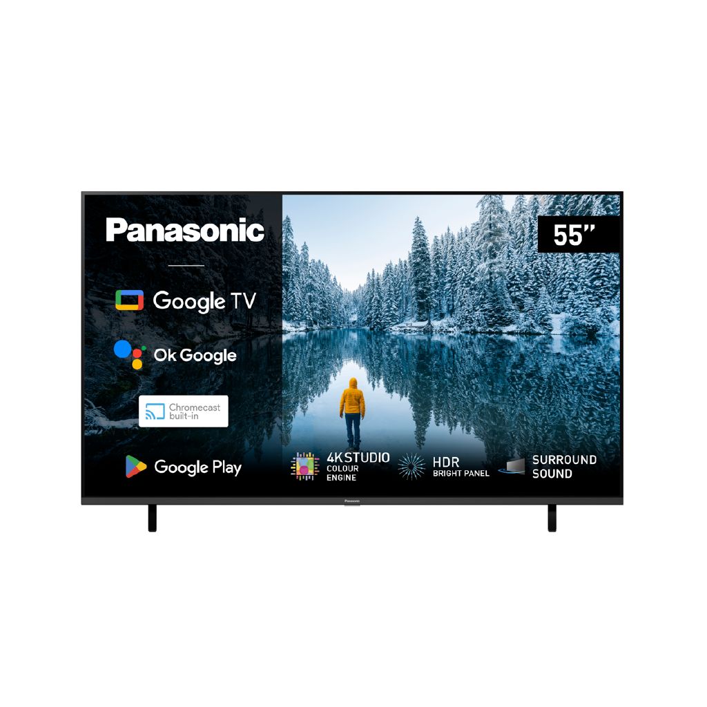 Panasonic 55-inch 4K UHD LED Smart TV with Google TV, Chromecast, Vibrant HDR Picture