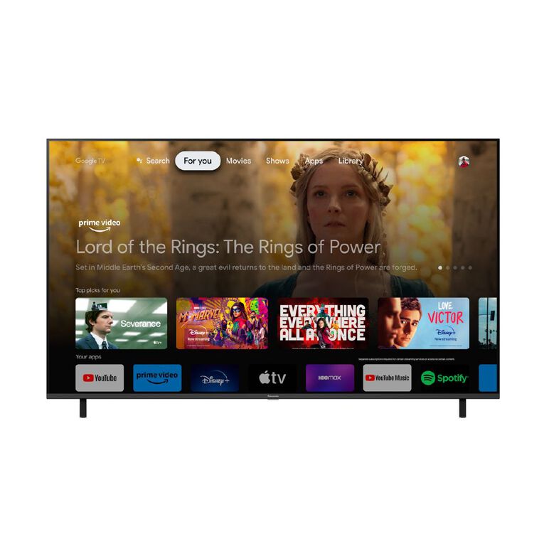 Panasonic 65 inch 4K LED TV with Google TV and Chromecast