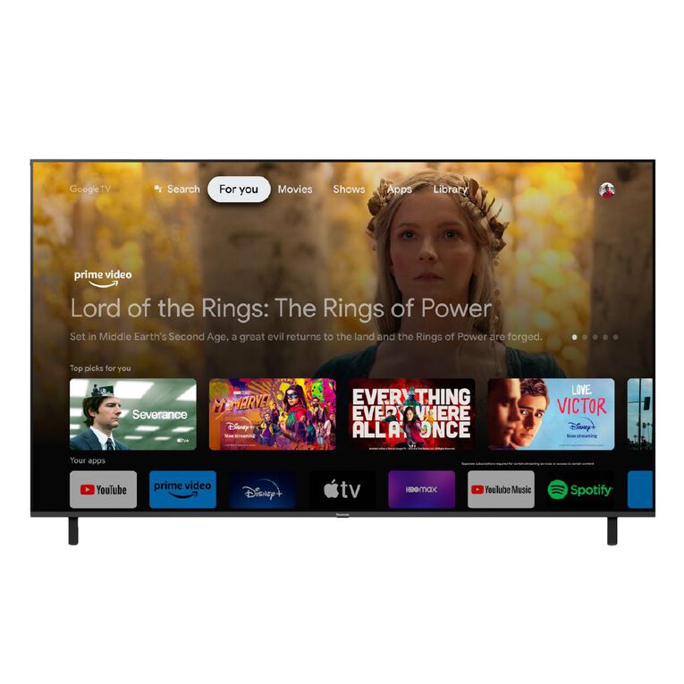 Panasonic 75 inch 4K LED TV with Google TV and Chromecast