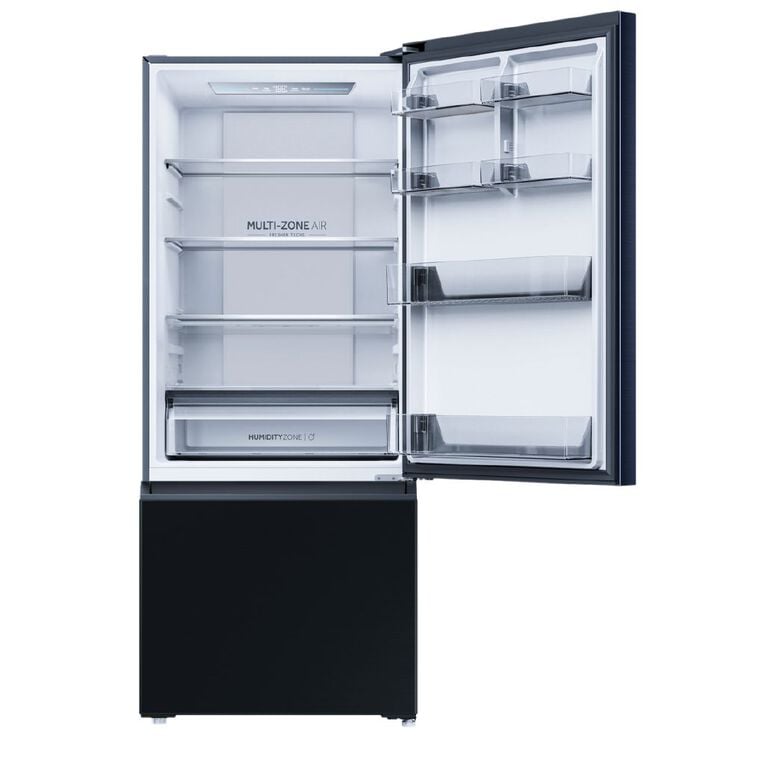Haier 433L 500 Series Bottom Mount Refrigerator: Black, Energy-Efficient, Multi-Zone Air