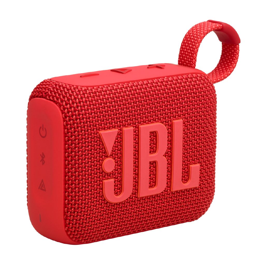 JBL Go 4 Ultra-Portable Bluetooth Speaker – Red: Powerful Pro Sound, Waterproof, Dustproof
