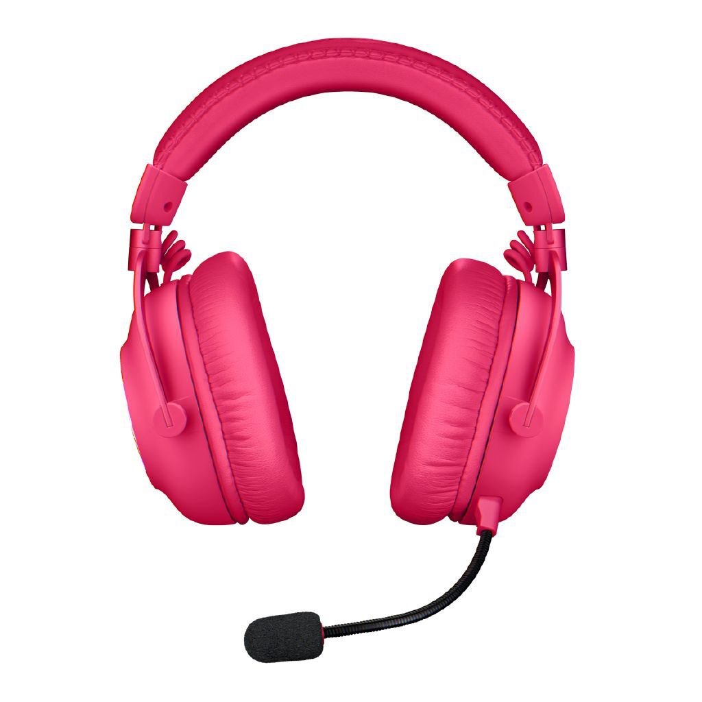 Logitech G PRO X 2 LIGHTSPEED Magenta Wireless Gaming Headset: Elite Graphene Audio