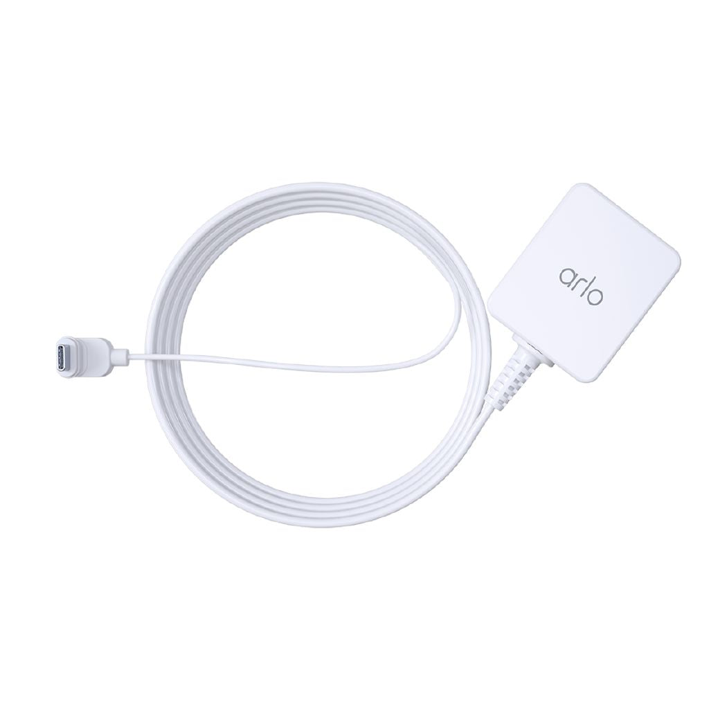 Arlo Essential Outdoor Charging Cable 2nd Gen - Weatherproof, 25-Foot Power Adapter