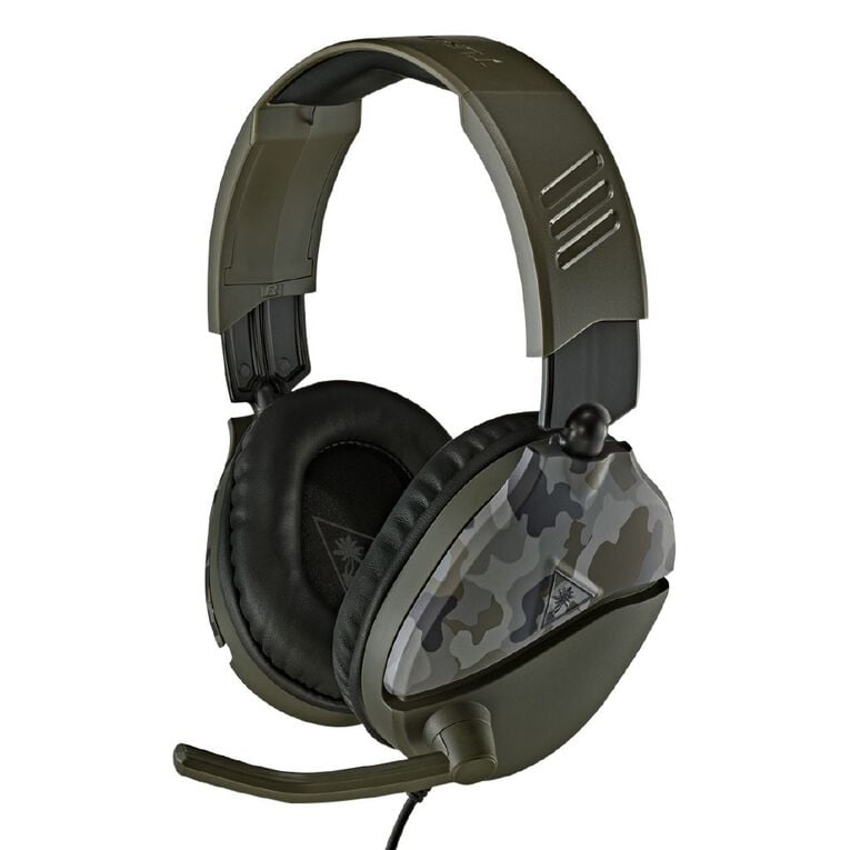 Turtle Beach Recon 70 Multiplatform Gaming Headset Green Camo with Flip-Mic