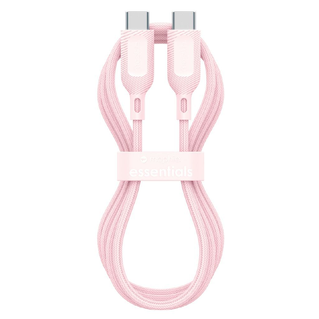 Mophie Essential USB-C-C Cable (60W), Braided, 2M, Pink