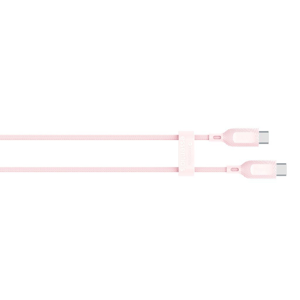 Mophie Essential USB-C-C Cable (60W), Braided, 2M, Pink