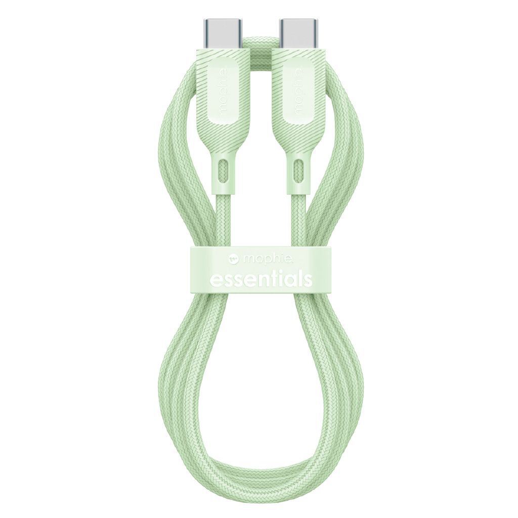 Mophie Essential 60W USB-C Braided Fast Charging Cable - 3.3ft Green
