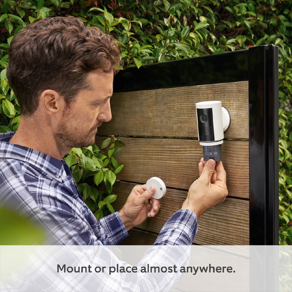 Ring Outdoor Camera Plus 2K HD Wireless Battery Security Surveillance System - Black