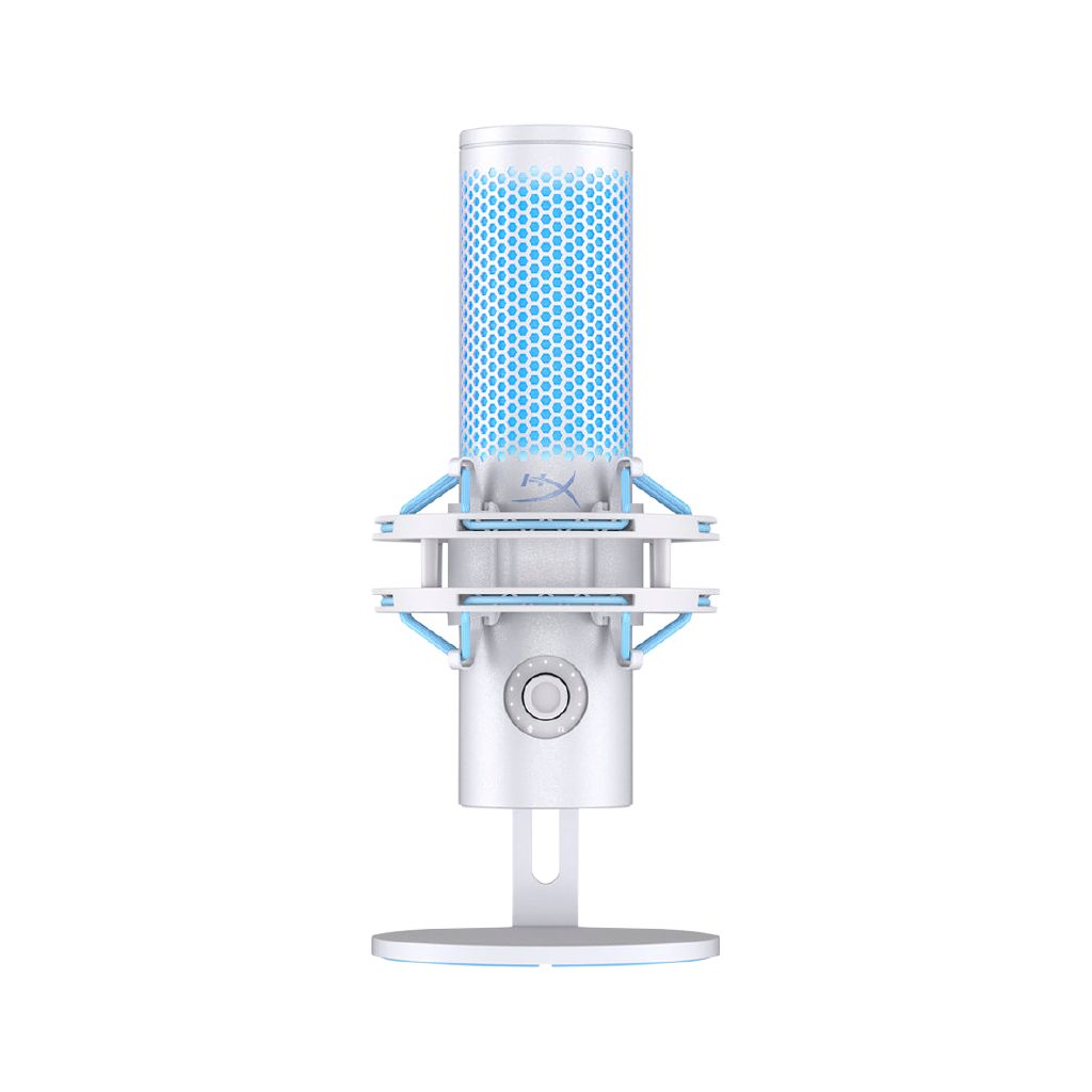 HyperX QuadCast 2 USB Gaming Microphone Frost - Studio Quality, Multi-Pattern, Tap-to-Mute
