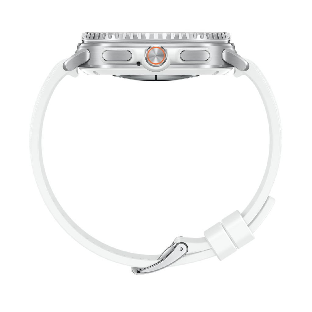 Samsung Galaxy Watch 8 Classic BT White: Advanced AI, Health Tracking, Rotating Bezel