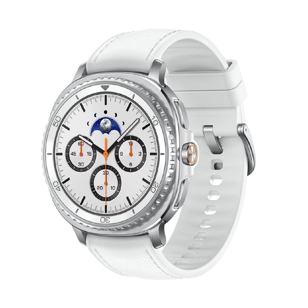 Samsung Galaxy Watch 8 Classic LTE White: Smart Health, Rotating Bezel, AI