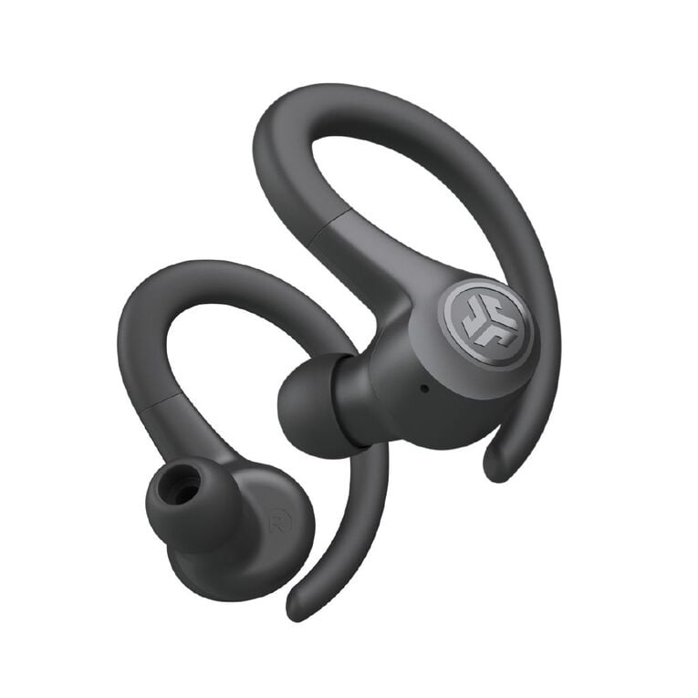 JLab Go Sport+ Graphite True Wireless Earbuds: Secure Fit, 35+ Hour Playtime