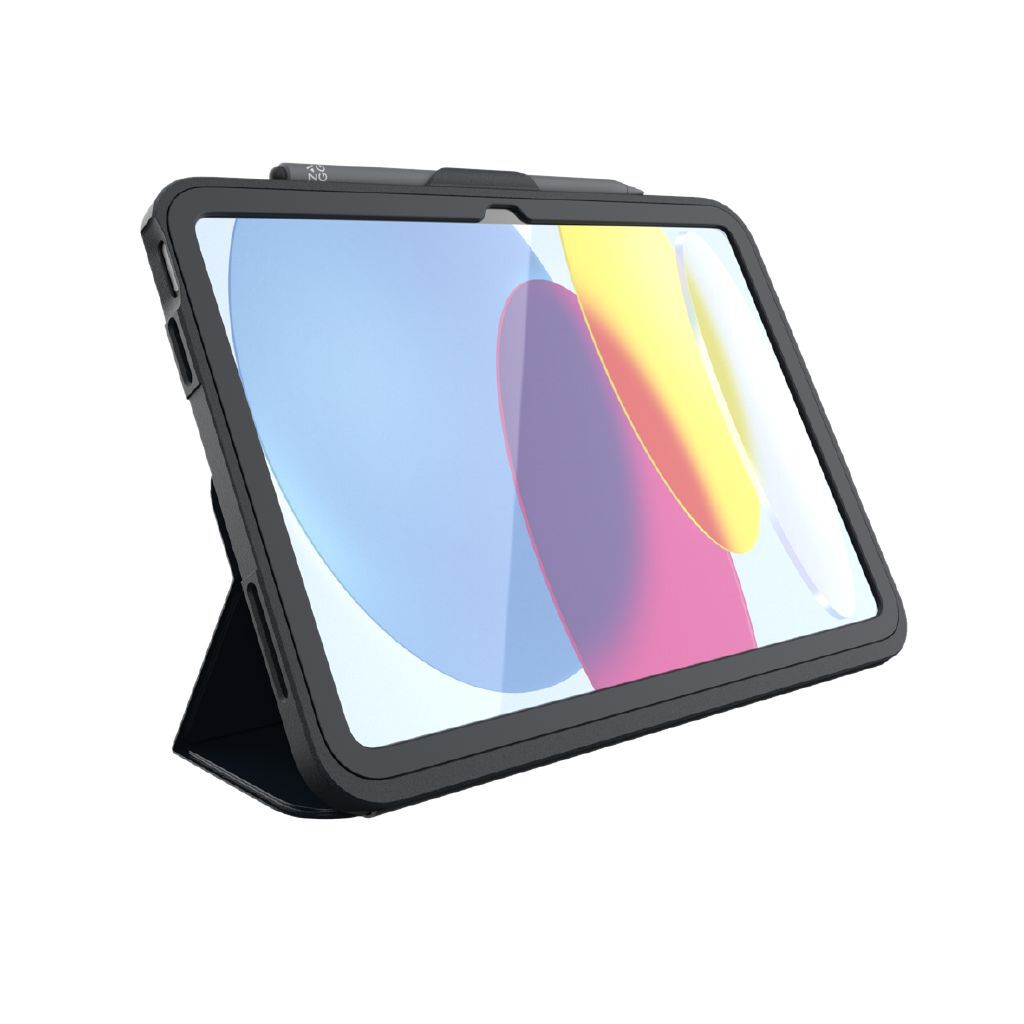 Zagg Rugged Messenger Case for iPad 10th Gen 10.9-inch Charcoal