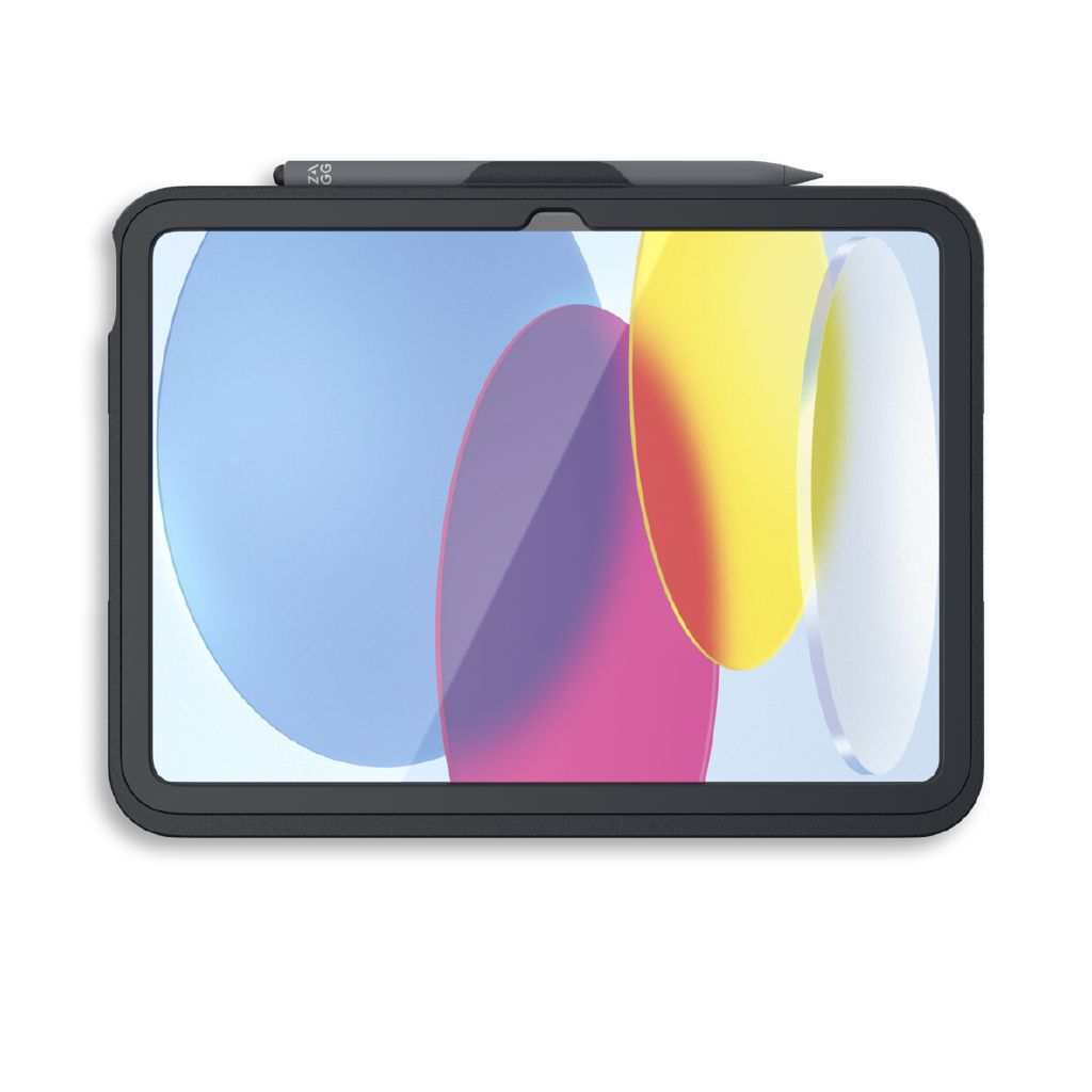 Zagg Rugged Messenger Case for iPad 10th Gen 10.9-inch Charcoal