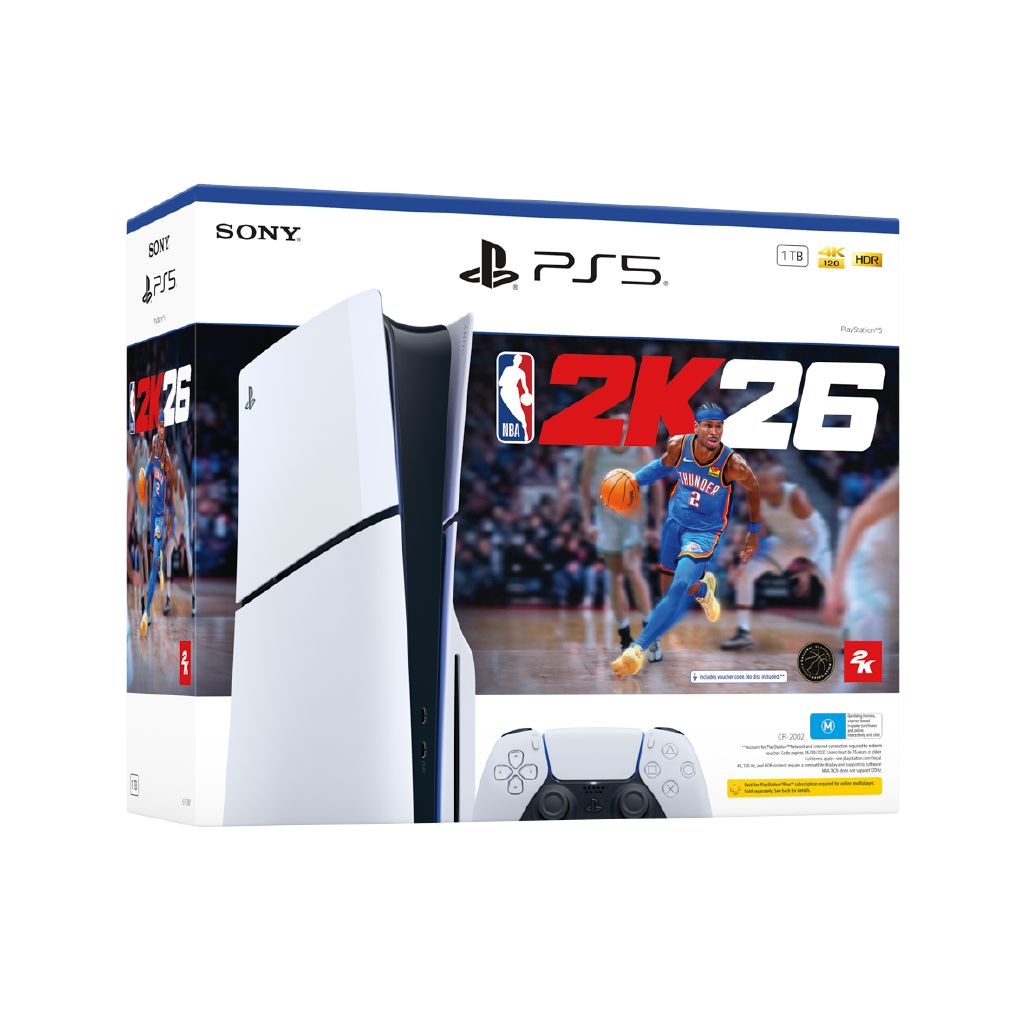 Sony PlayStation 5 Console NBA 2K26 Bundle: Next-Gen Gaming Power with 1TB SSD
