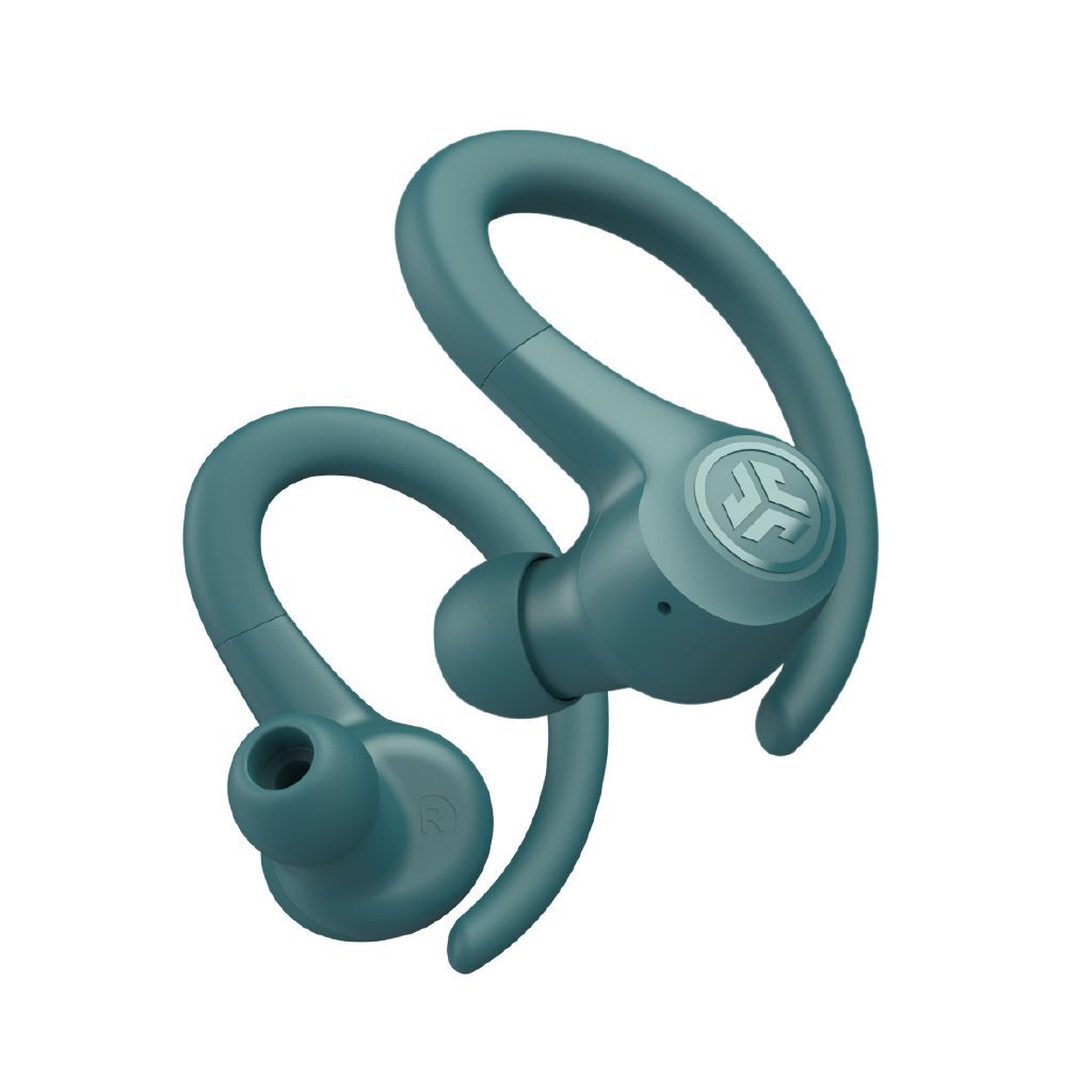 JLab Go Sport+ True Wireless Earbuds - Teal, 35+ Hours, Sweatproof, Secure Fit, Custom Sound