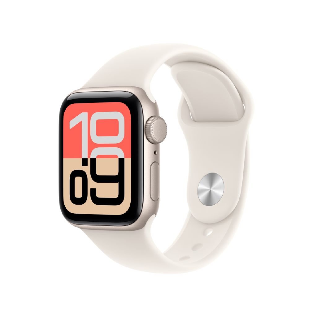 Apple Watch SE 3 GPS 40mm Starlight Aluminum Smartwatch with Sport Band