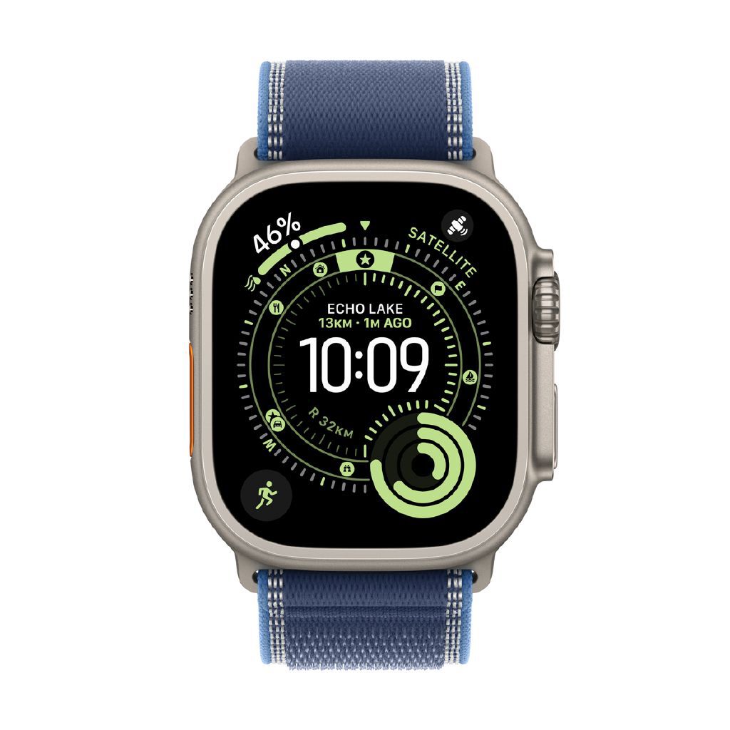 Apple Watch Ultra 3 Cellular 49mm Natural Titanium GPS Smartwatch Blue Trail Loop