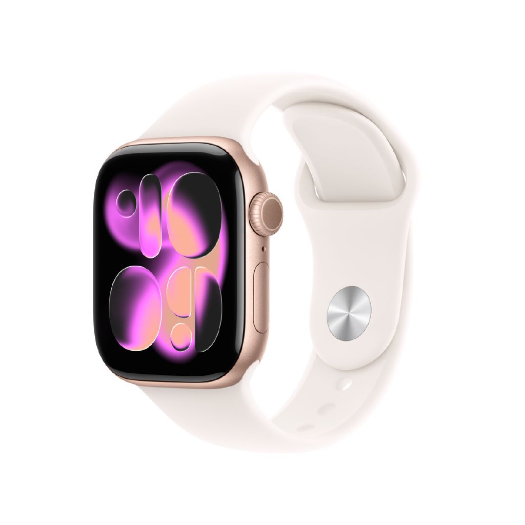 Apple Watch Series 11 GPS 42mm Rose Gold Aluminum Smartwatch Light Blush Band