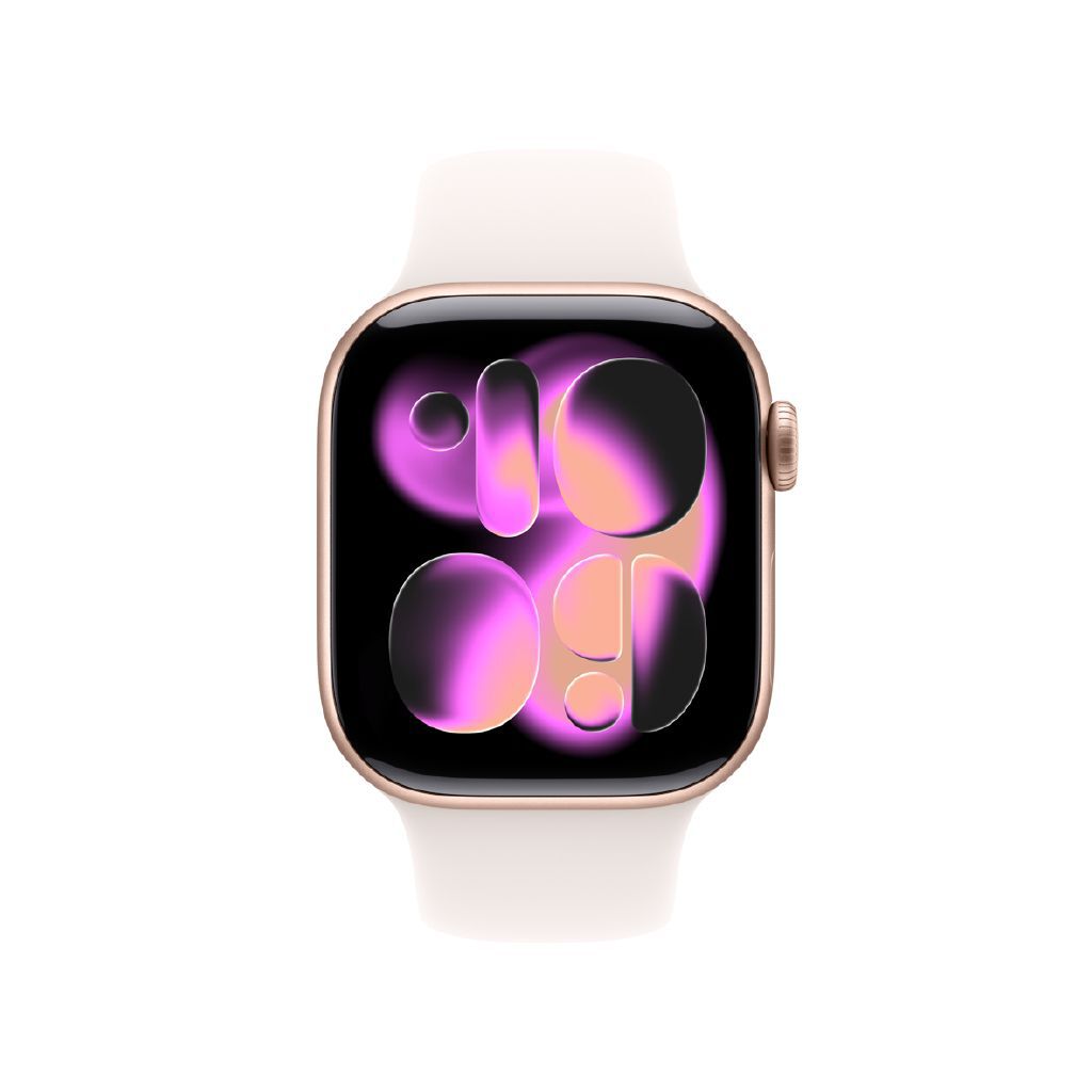 Apple Watch Series 11 GPS 42mm Rose Gold Aluminum Smartwatch Light Blush Band